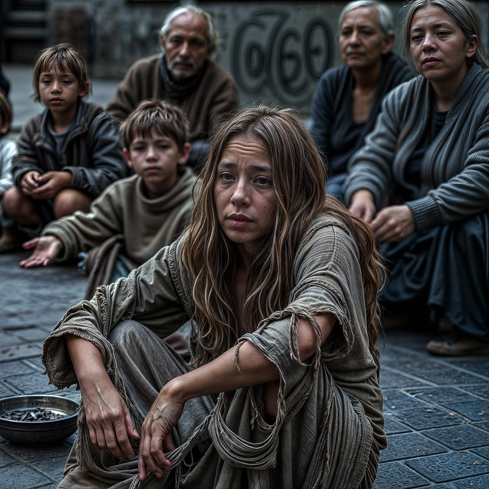 Budget Economy Family Children In-laws Homeless Obligation Food Aid⁩