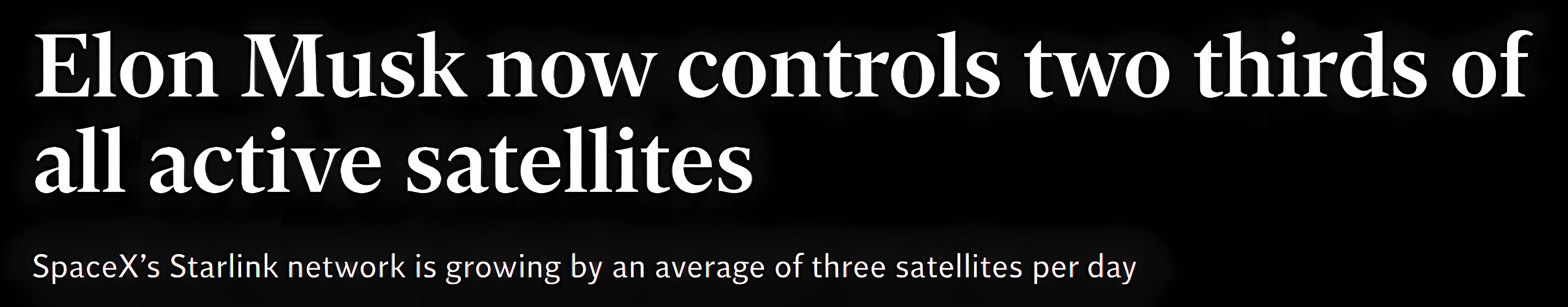 Starlink Two-Thirds of Satellites⁩