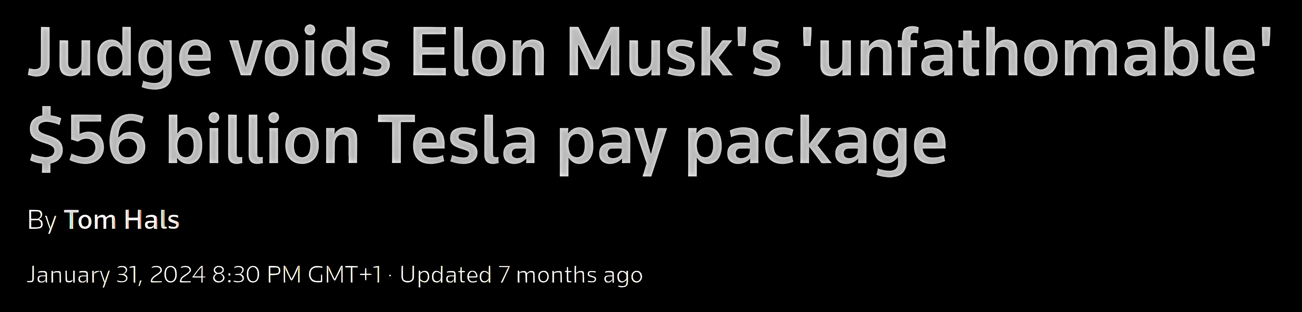 イーロン・マスク 560億ドルのキャンセル⁩